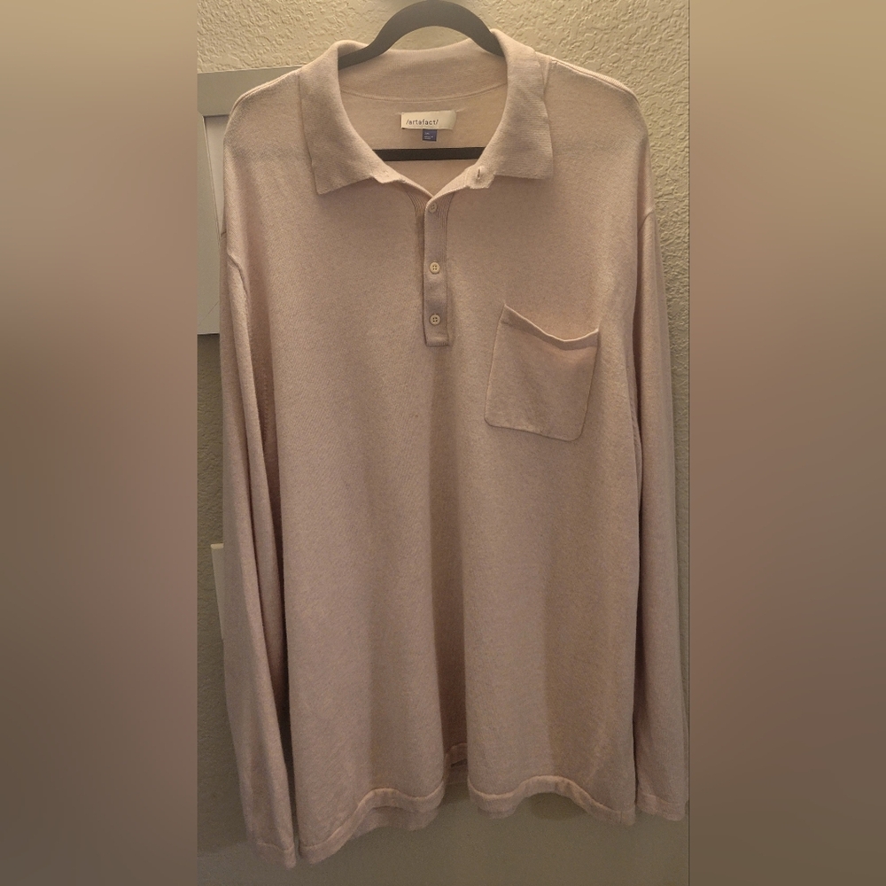 /Artefact/ Merino Wool Lightweight Sweater Sz 3XL‎ Oatmeal